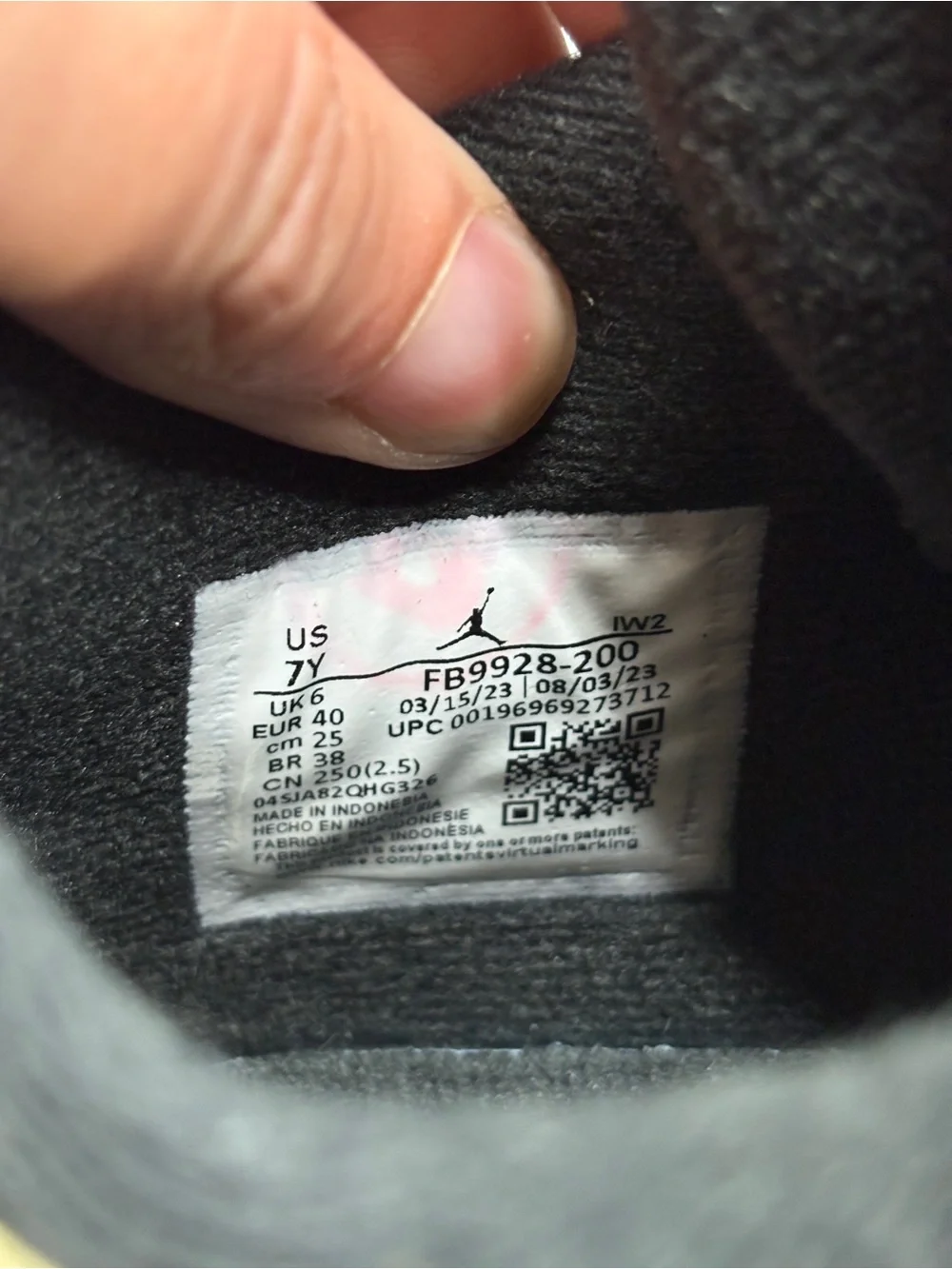 Jordan authentic tried